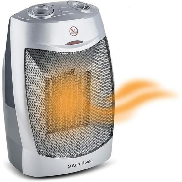 1500W / 750W Ceramic Portable Space Heater Indoor Electric Heater with Overheat - Picture 7 of 7